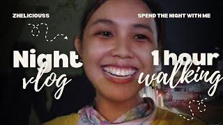 zhel's diary  : Night vlog ️ : 1 HOUR LONG NIGHT WALK + davao city vlog 