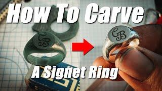 HOW TO CARVE A SIGNET RING From Wax