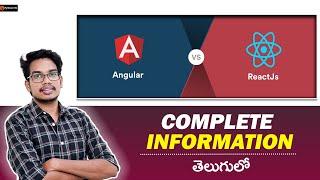 React vs Angular | React in Telugu | Angular in Telugu | Difference between React and Angular