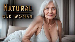 Natural OLD Woman Over 70  Beauty and Attractiveness