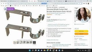 ASIN Review: NONO Bracket Outside Mounted Blinds Curtain Rod Bracket Attachment - Amazon FBA