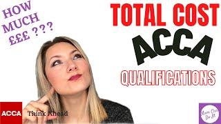 Total cost of ACCA qualifications/ How much does it cost to become ACCA qualified accountant (UK)