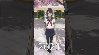 evolution of yandere simulator game [Edit Yandere] {Ayano aishis} #yanderesimulator