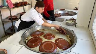 Samarkand pilaf with linseed oil l National dish of Uzbekistan