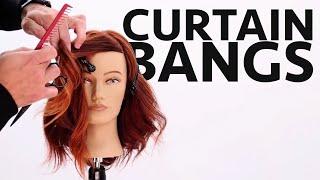 How To Cut Curtain Bangs or "Fringe" | Professional Technique