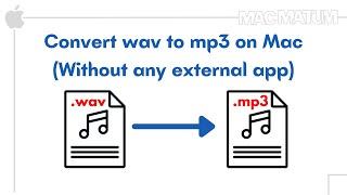 How to convert wav to mp3 on mac