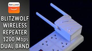 BlitzWolf BW-NET3 Wireless Repeater Dual Band 1200Mbps Wireless Range Extender