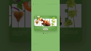 Website ui ux design concept for restaurant #uidesign #figma #uiuxdesign #uiux
