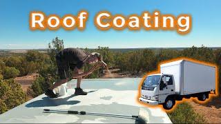 Sealing the roof & replacing corner caps on a box truck tiny home conversion