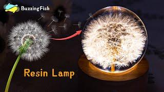 Use a Mold to Create an Dandelion Resin Night Lamp | Resin Art