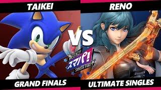 Sumapa 179 GRAND FINALS - Reno (Byleth) Vs. Taikei (Sonic) Smash Ultimate - SSBU