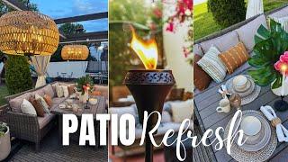 How to Get Your Dream Patio for Less! (Easy DIY Lighting & Dining Setup) | VLOG