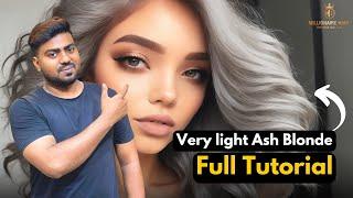 How to Get ASH Hair Colour With Streax 9.1 - FULL TUTORIAL