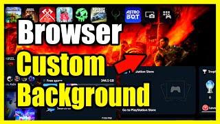 How to Get Custom Background Image using Internet Browser on PS5 (Easy Tutorial)