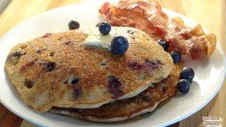Blueberry Buckwheat Pancakes from Scratch - Using Your Wheat Berries
