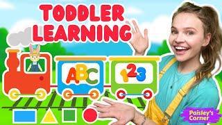 Learn Colors, ABCs, Letters & Letter Sounds - Trains for Toddlers - Best Toddler Learning Videos