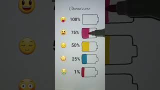what mind emoji is your battery now ? # youtubeshorts # shorts # chetan's art 