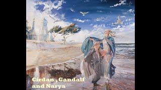 Círdan, Gandalf and Narya at the Grey Havens - Miriam Ellis