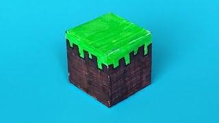 How to make a block from Minecraft with your own hands in real life without a printer