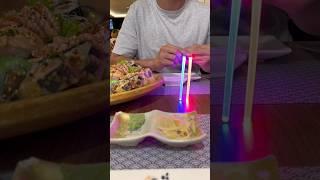 my date’s weird lightsaber chopsticks