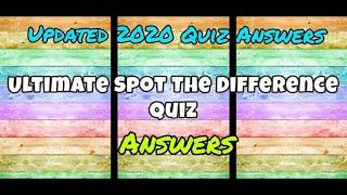 Ultimate Spot The Difference Quiz Answers | +7 ROBUX | Quizdiva | Ultimate spot the difference | RBX