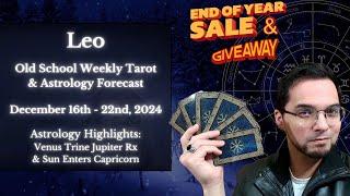 Leo Weekly Reading December 16th - 22nd Old School Astrology & Tarot