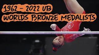 All Uneven Bars Bronze Medalists - Gymnastics World Championships: 1962 - 2022