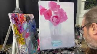 Video lesson "Pink roses". Artist Igor Sakharov