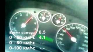 Ford Focus 1.6, 115hp, разгон 0-100 км/ч за 11.1 секунды по спидометру