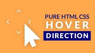 HTML CSS tutorial coding direction aware hover