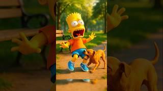 The Simpson family was bitten by a dog  #shorts #simpsons #cartoon #memes #funny