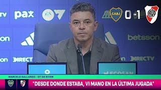  GALLARDO "HOY JUGAMOS CON LINEA DE 3, NO CON LINEA DE 5" boca 0-1 RIVER