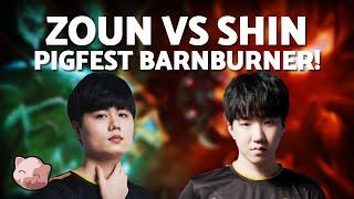 ZOUN vs SHIN: Sweaty match for last spot in top 4! | $10,000 PiGFest 5.0 (Bo7 ZvP) - StarCraft 2