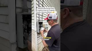 Tip when Installing Utility Meters #hendythesparky #electrician