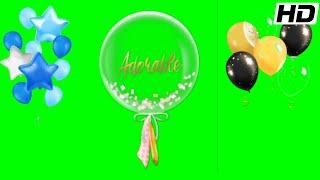 Balloons Party green screen animations effects HD || @YouTube @GreenEdit-