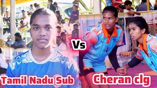 LEAGUE : CHERAN CLG VS TAMIL NADHU  LEVEL KABADDI MATCH GIRLS @ SEMBAKKAM