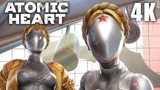 ATOMIC HEART All Twins Robots Cutscenes (4K 60FPS) - No Commentary