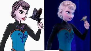 Frozen 2  Elsa funny Drawing memes -Try not To laugh