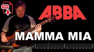 ABBA - Mamma Mia (Bass Tabs | Notation) @ChamisBass #abbabass  #chamisbass #abba