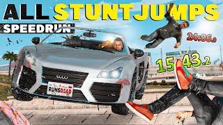 GTA 5 All Stunt Jump Speedrun Challenge! - Sub 30 Minutes or Bust! - #6