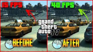 GTA IV Lag Fix Low End PC 100% 2021 || 10-15 Fps Boost