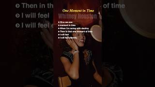 One Moment in Time -lyrics - Whitney Houston #englishsongs #inspirational #popballad #classicalmusic