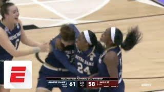 Ogunbowale hits crazy three to win national championship for Notre Dame | ESPN