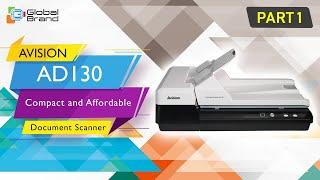 HOW TO SCAN WITH AVISION AD130 Compact and Affordable Document Scanner #Part1 | Global Brand Pvt Ltd