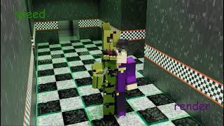 Springtrap/Purple Guy Minecraft | Speed Render