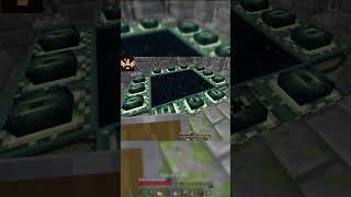 Minecraft Manhunt Moment: Stronghold Exploration Rocks  #minecraft #minecraftshorts #montage
