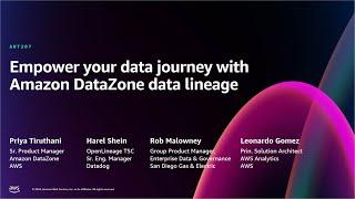 AWS re:Invent 2024 - Empower your data journey with Amazon DataZone’s data lineage (ANT207-NEW)