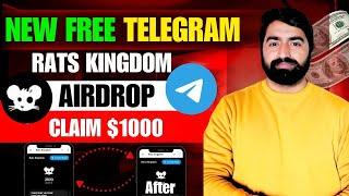 Rats Kingdom Free Airdrop | New Telegram Mining Bot | Rat Kingdom Mining Bot Update