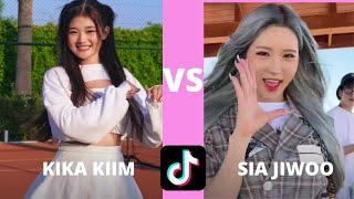 KIKA KIM VS SIA JIWOO LATEST TIKTOK DANCE COMPILATION ⭐ SEPTEMBER 2022