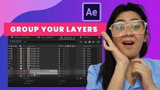 Group Layer After Effects Tutorial:  How To Group Layers In After Effects Via Pre-Compose &  Labels